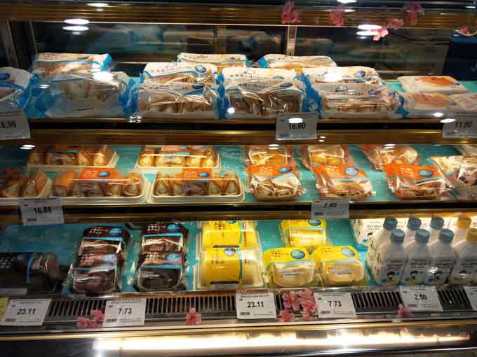 ペナンでおすすめの日本食材店のデザートの価格