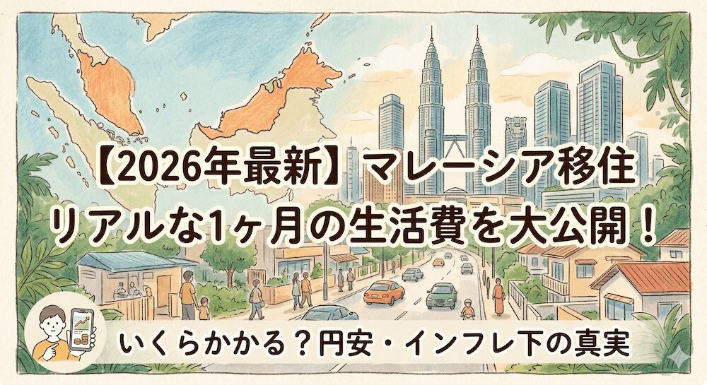 月15万円で可能？2026年マレーシア移住のリアルな生活費と内訳